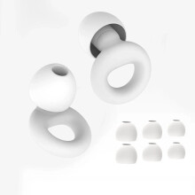 (White) Quiet Ear Plugs for Noise Reduction Super Soft Reusable for Sleep Swim Work