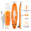 ELECWISH (Orange (No Seat)) 11FT Inflatable Stand Up Paddle Board SUP w/Paddle 7