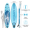 ELECWISH (Blue (No Seat)) 11FT Inflatable Stand Up Paddle Board SUP w/Paddle 8