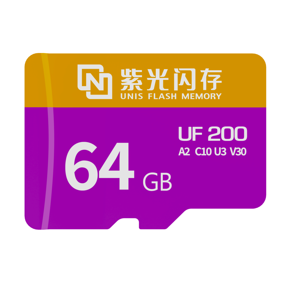 Unis Uf200 64Gb Microsd High Speed High Capacity Card For 4K Recording 736044413987
