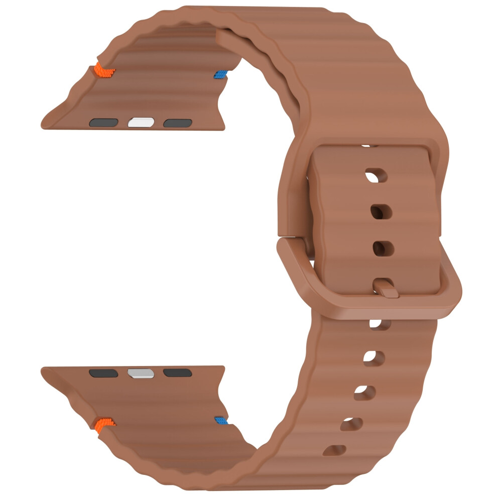 (Brown, 38 40 41mm S10-42mm) Silicone Strap for Apple watch Ultra Band 49mm 46mm 45mm 42mm 44mm 40mm 41mm correa bracelet belt iWatch series 10 9 8 6-image-OPC-PGJGWYF-NEW