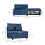 Homcom HOMCOM Folding Sleeper Sofa Bed Chair with Pillows, Pocket, Blue 8