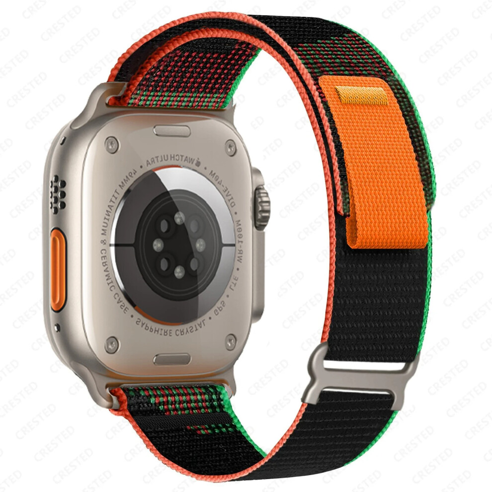 ( Unity, 40Mm 41Mm S10-42Mm) Trail Loop For Apple Watch Ultra 2 Band 49Mm 45Mm 44Mm 42Mm 46Mm 41Mm Nylon Bracelet Correa Iwatch Series 10 9 8 7 6 Black 9131726389290