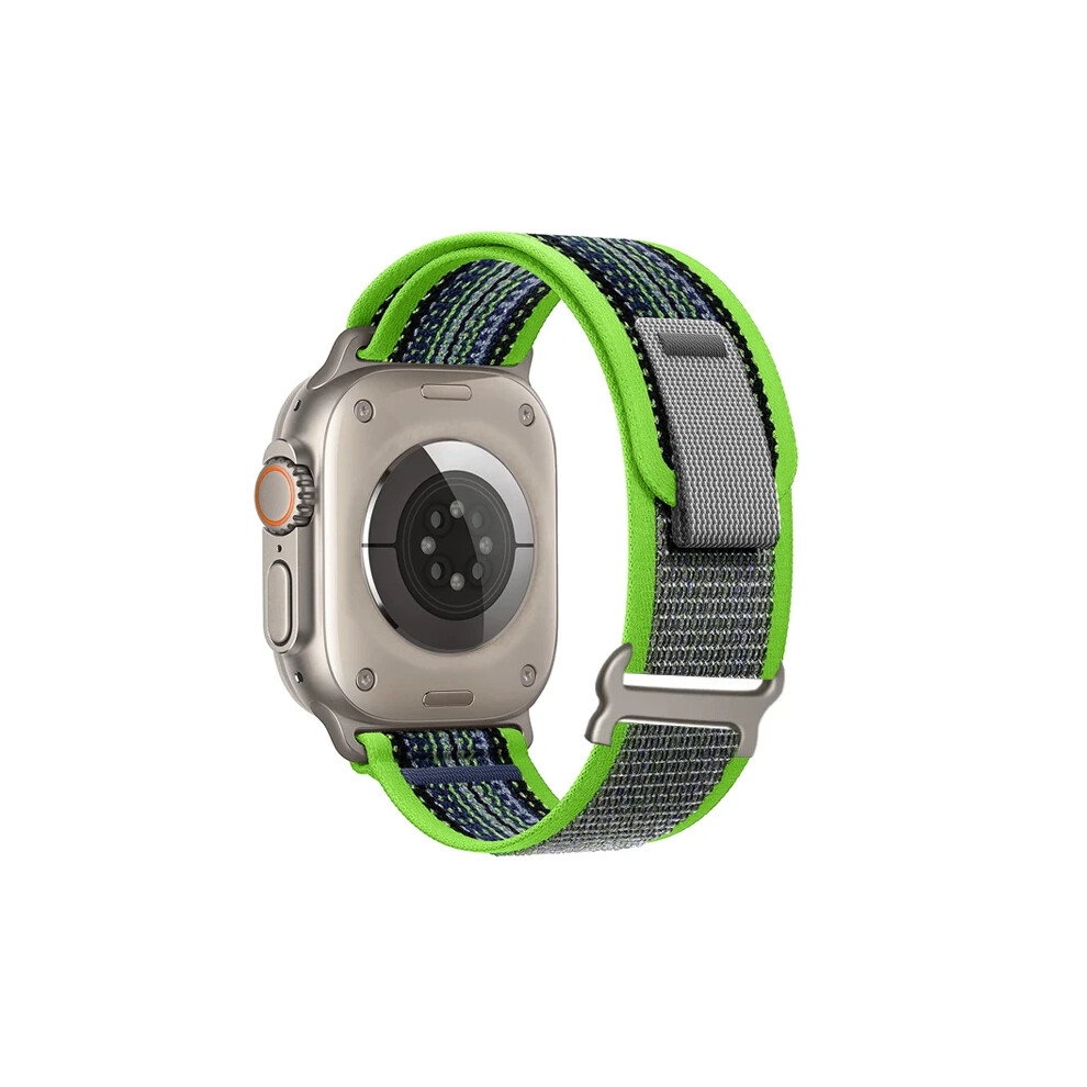 (Bright Green Blue, 40Mm 41Mm S10-42Mm) Trail Loop For Apple Watch Ultra 2 Band 49Mm 45Mm 44Mm 42Mm 46Mm 41Mm Nylon Bracelet Correa Iwatch Series 10 9 Blue,Green 9131726389429