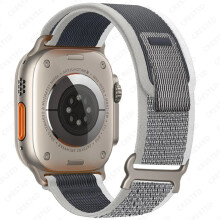 (Black white gray, 42 44 45 46mm 49mm) Trail loop For Apple Watch Ultra 2 Band 49mm 45mm 44mm 42mm 46mm 41mm Nylon bracelet correa iWatch Series 10 9 8 7 6 5 SE Strap