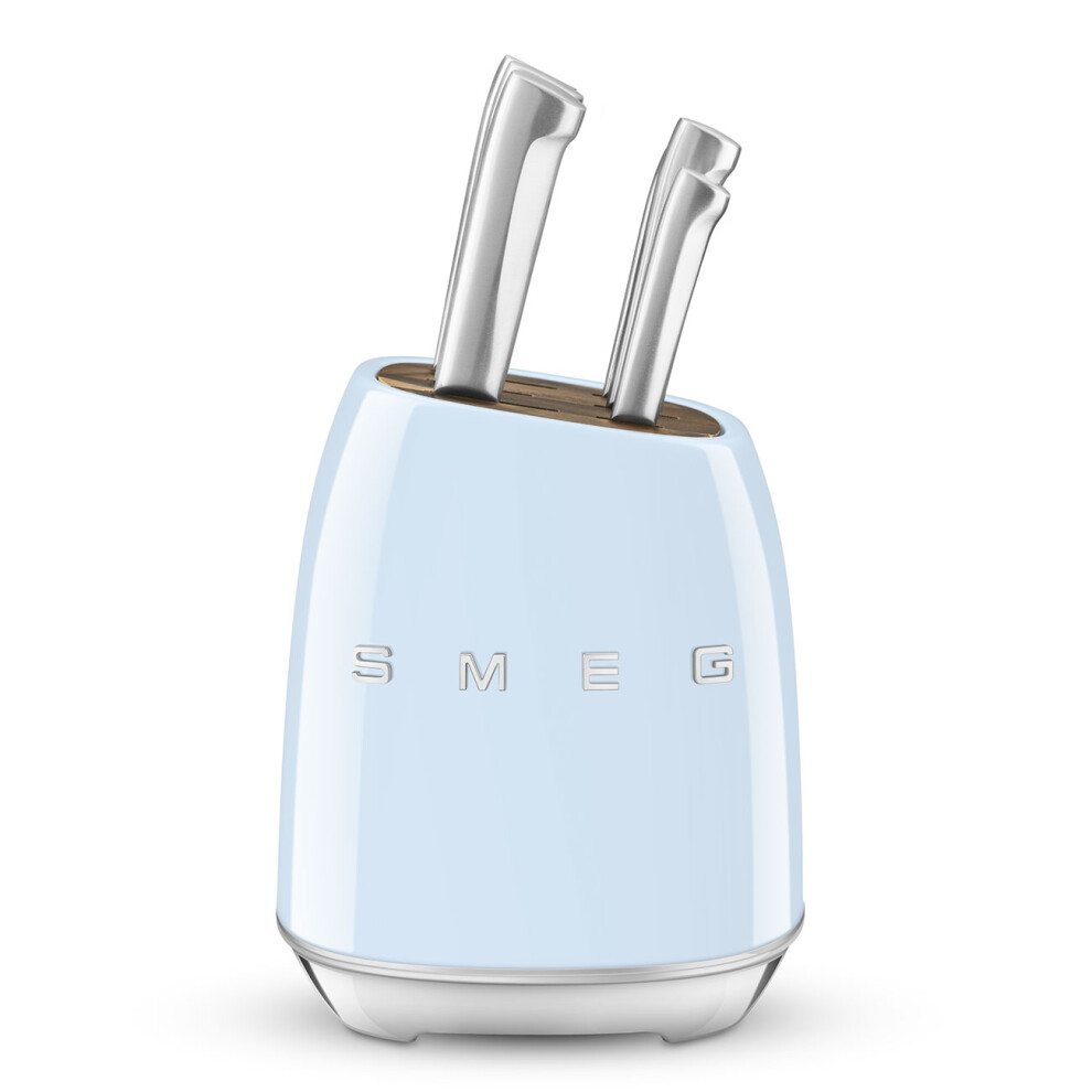 Smeg Knife Block 50'S Style Pastel Blue Kbsf02pb