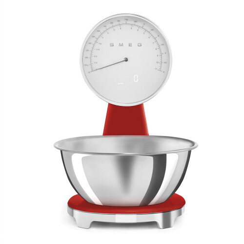 Smeg SMEG ANALOG AND DIGITAL KITCHEN SCALE RED KSF01RDWW