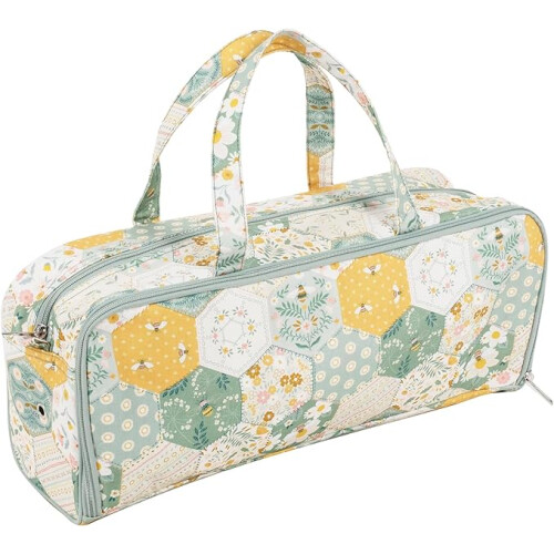 Hobby Gift Knitting Bag with Pin Case Patchwork Bee 2