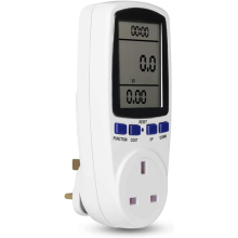Power Meter Energy Monitor Plug, Tapsin Energy Monitor Backlight LCD