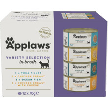 Applaws Natural Wet Cat Food, Multipack Chicken and Fish