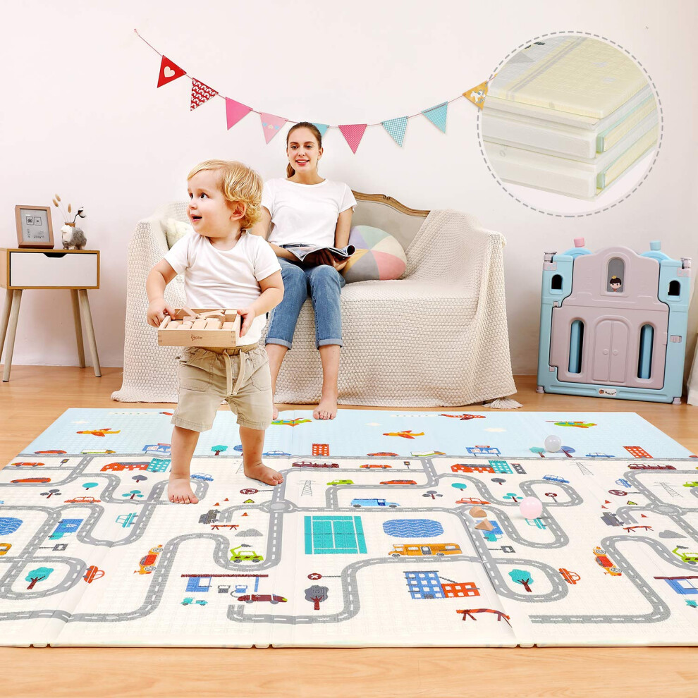 Baby Play Mat, Foldable Foam Playmat For Baby Floor(200X180cm) Hello-5Ive