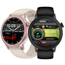 (Pink) 1.39" HD ECG Smart Watch: Blood Pressure, Heart Rate, Blood Sugar, Sleep Monitor, AI Diagnosis, Waterproof, Multi-Sport Modes
