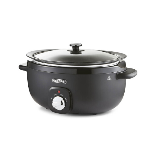 GEEPAS (6.5 L) Geepas Slow Cooker 3 Temperature Settings, Black