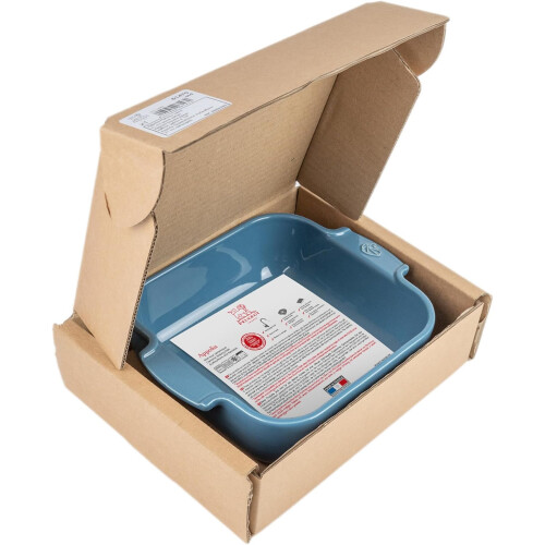 Square Ceramic Baking Dish  Light Blue Colour - 21 cm 1