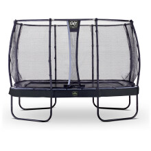 EXIT Elegant Premium Trampoline 8x14ft with Deluxe Safety Net – Black