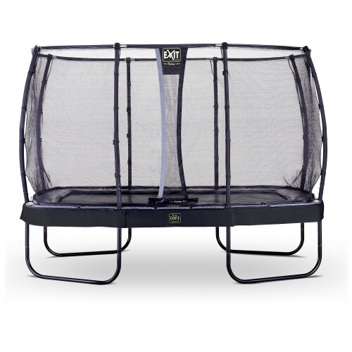 EXIT TOYS EXIT Elegant Premium Trampoline 8x14ft with Deluxe Safety Net – Black