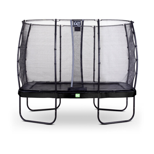 EXIT TOYS EXIT Elegant Trampoline 7x12ft with Economy Safety Net – Black 1