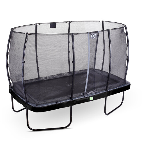 EXIT TOYS EXIT Elegant Trampoline 7x12ft with Economy Safety Net – Black 2