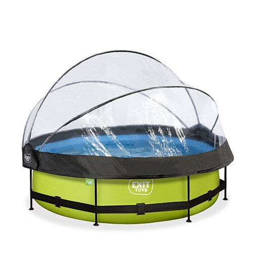 EXIT TOYS EXIT Frame Pool ø300x76cm (12v Cartridge filter) – Lime + Do 1