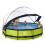 EXIT TOYS EXIT Lime pool 12ft x 30in with filter pump and dome - green 7