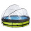 EXIT TOYS EXIT Lime pool 12ft x 30in with filter pump and dome - green 2