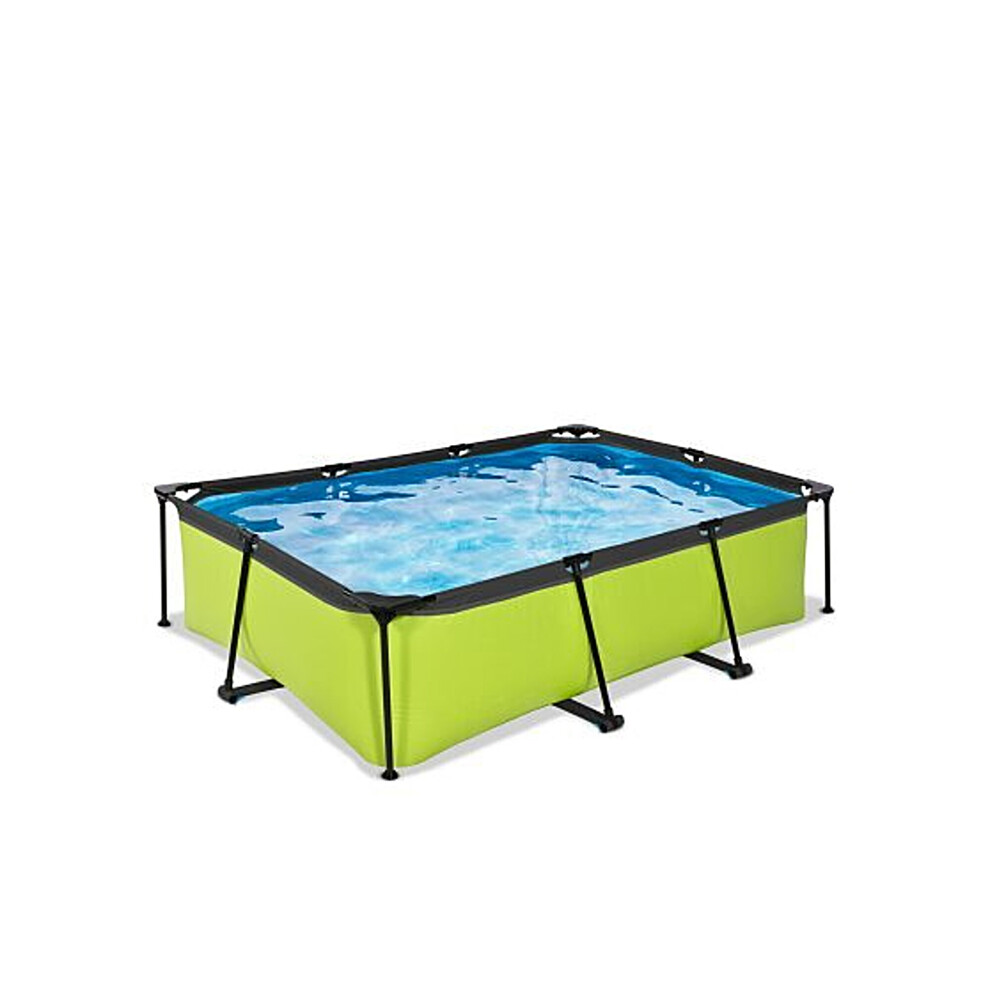 Exit Toys Exit Lime Pool 7Ft X 5Ft X 25.6In With Filter Pump – Green