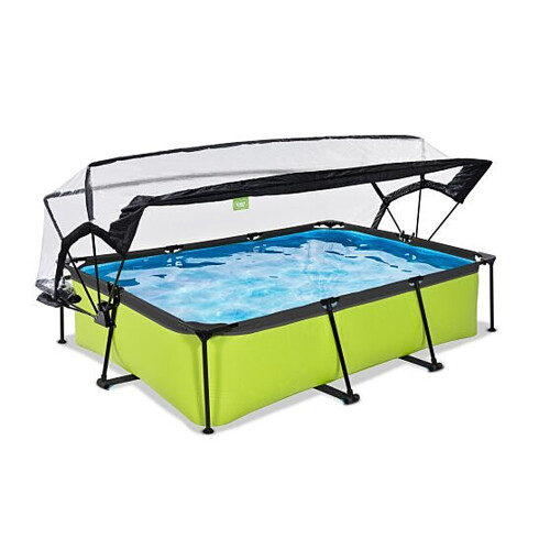 EXIT TOYS EXIT Frame Pool 300x200x65cm (12v Cartridge filter) - Lime + 2