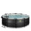 EXIT TOYS EXIT Black Leather Pool 14ft x 48in with Sand Filter Pump and Dome – Black 4