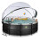 EXIT TOYS EXIT Black Leather Pool 14ft x 48in with Sand Filter Pump and Dome – Black 7