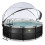 EXIT TOYS EXIT Black Leather Pool 14ft x 48in with Sand Filter Pump and Dome – Black 3
