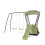 EXIT TOYS EXIT Ivy outdoor playset with slide and swing set 2