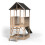 EXIT TOYS EXIT Panorama 500 wooden playhouse with slide and sandpit 10