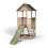 EXIT TOYS EXIT Panorama 500 wooden playhouse with slide and sandpit 1