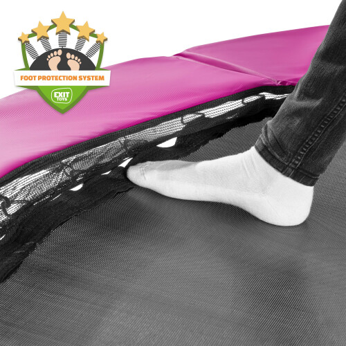 EXIT TOYS EXIT Silhouette ground sports trampoline 8ft - pink 2