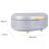 CALITEK Bread Bin with Bamboo Feet Carbon Steel Grey 4