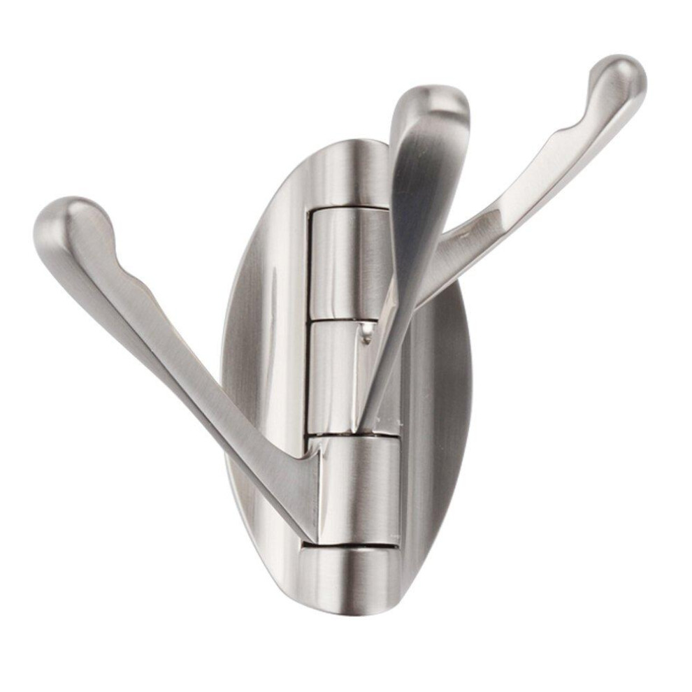 (Gold) Multipurpose Heavy Duty Solid MetaWall Mount Triple Swing Arms Hanging Home Hooks-image-OPC-PGJHHNW-NEW