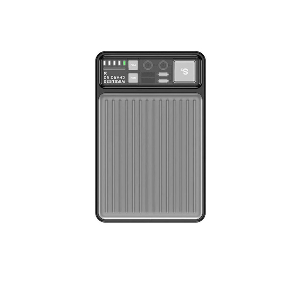 22.5W 10000Mah Power Bank With Wireless Charger For Iphone & Samsung Black 1138392724088