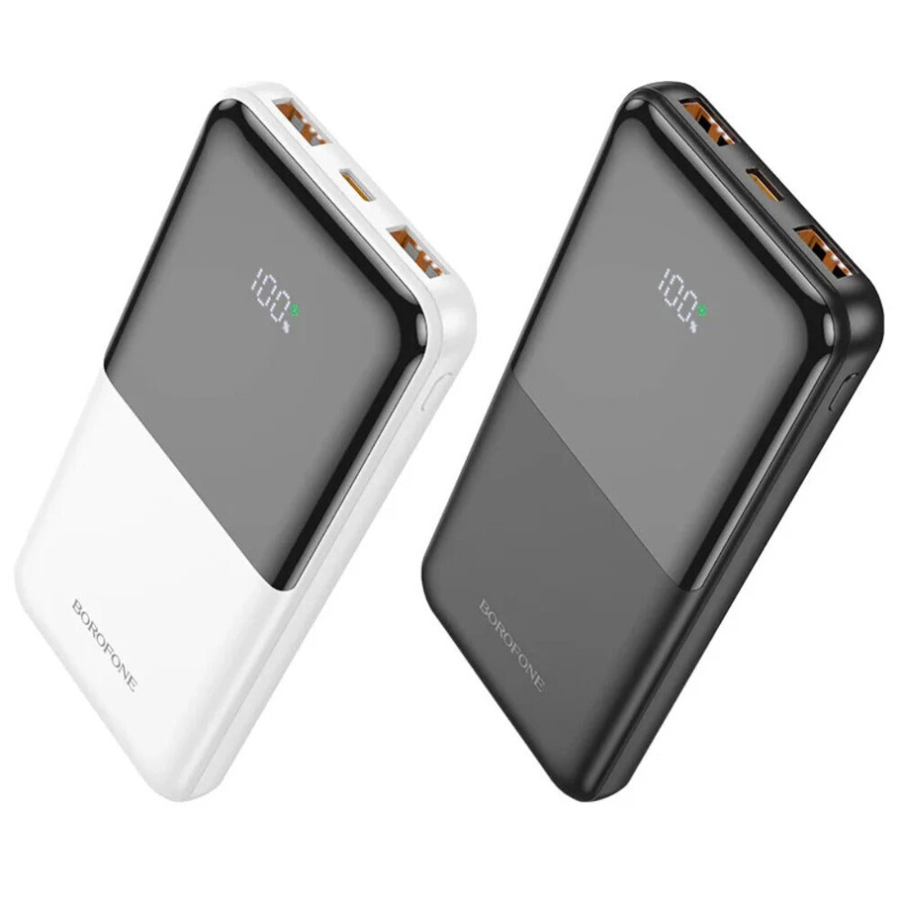 (Black) 22.5W 10000mAh Power Bank with Dual USB Fast Charging for iPhone, Samsung, Redmi