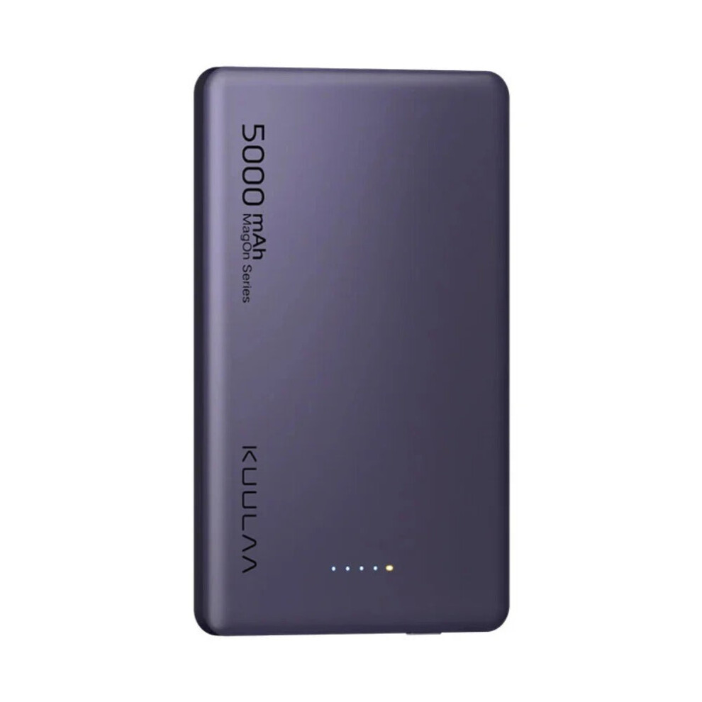 (Grey) 20W 5000mAh Power Bank with Type-C & Wireless Fast Charger for iPhone, Samsung, Oppo