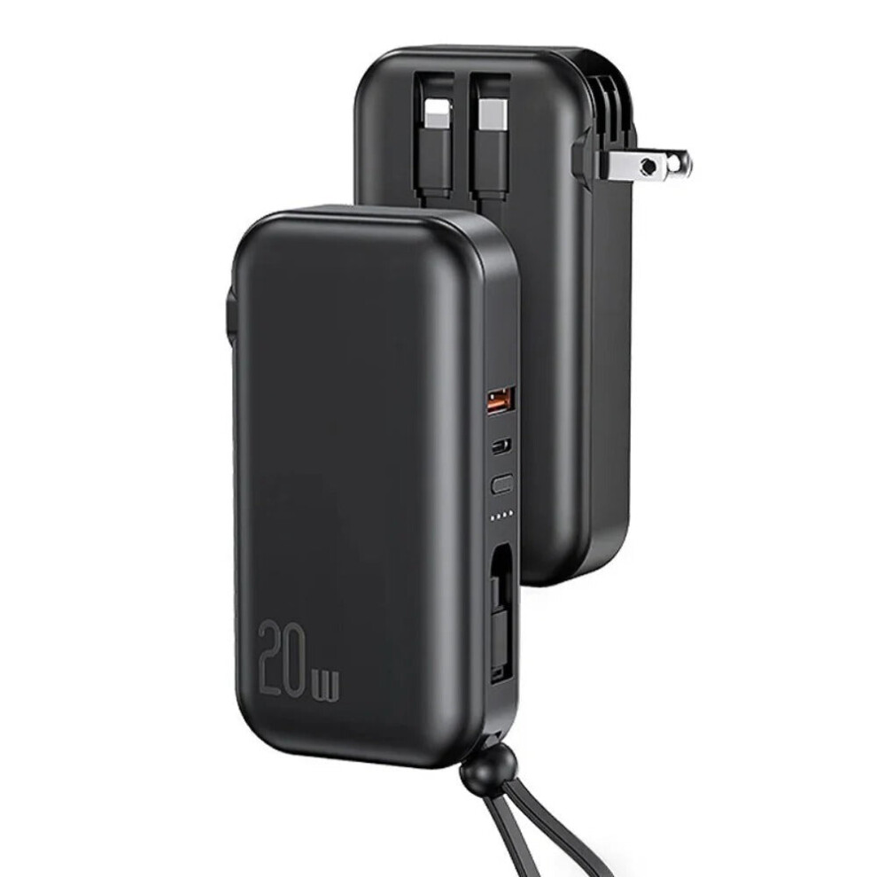 22.5W 10000mAh Fast Charging Power Bank with 2 Inputs & 5 Outputs for iPhone & Samsung