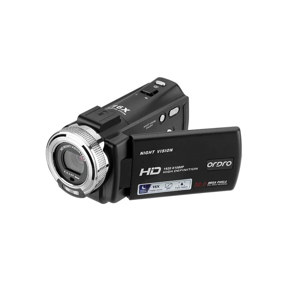 Digital Video Camera 1080P 30MP HD Infrared Night Vision 16X Zoom Portable Camcorder 3 Inch TFT Screen Video Camera Camcorder