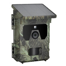 24MP 1080P Solar Panel Hunting Camera Outdoors IP65 Waterproof Infrared Night Vision Monitoring Wildlife Trap Trail Camera Video Photo Recorder Cam