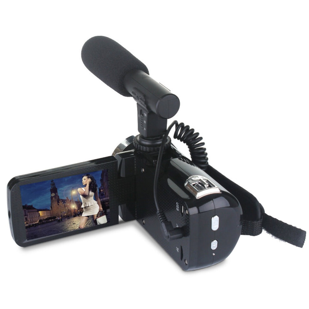 (Standard) 4K Full HD 1080P 24MP 18X Zoom 3 Inch LCD Digital Camcorder Video DV Camera 5.0MP CMOS Sensor for YouTube Vlogging