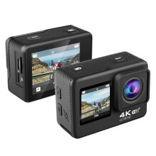 4K 60FPS WiFi Camera with Dual Color Screen 170 Wide Viewing 30M Waterproof EIS Anti-shake Outdoors Sports Camera