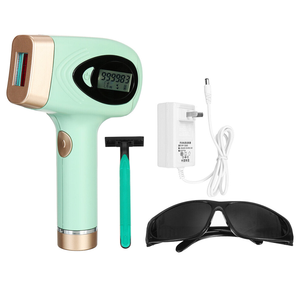 Greenzech (Eu Plug) 999999 Flash Ipl Laser Hair Remover 9 Level Adjustable Face Body Epilator Skin Rejuvenation