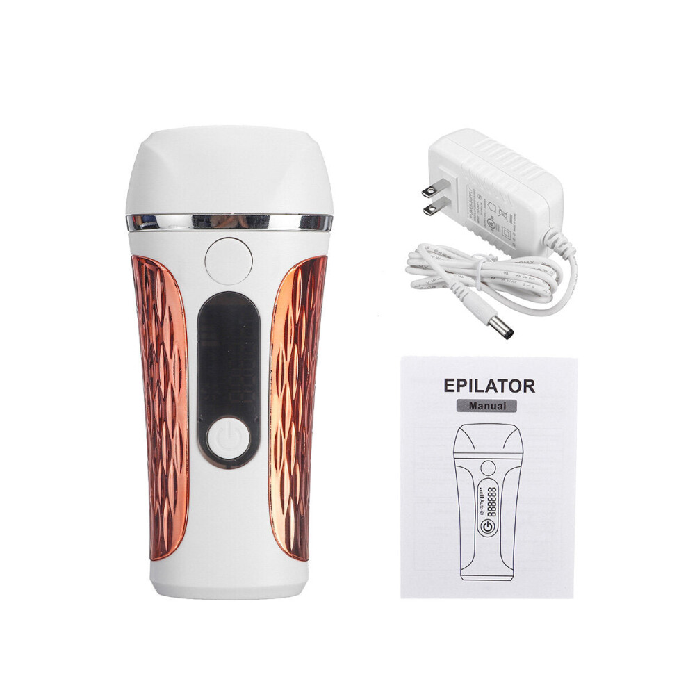 (Silver, US Plug) 999999 IPL Laser Hair Removal Epilator Permanent Body Electric Face Leg Hair Remover