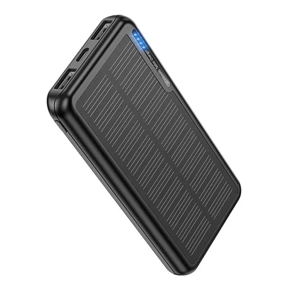 Solar 20000mAh Fast Charging Power Bank USB Battery Charger for iPhone 14 13 12 11
