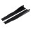 Car Side Skirt Extension Blades Matte Black Universal 6