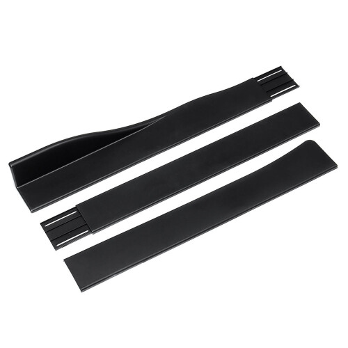 Car Side Skirt Extension Blades Matte Black Universal 2