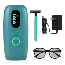 (Light Green) 990000 Flash IPL Laser Hair Removal Machine Quartz Lamp 5 Gears Permanent Hair Epilator